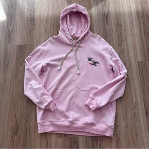 Burberry Pink Cotton Equestrian Logo Hoodie